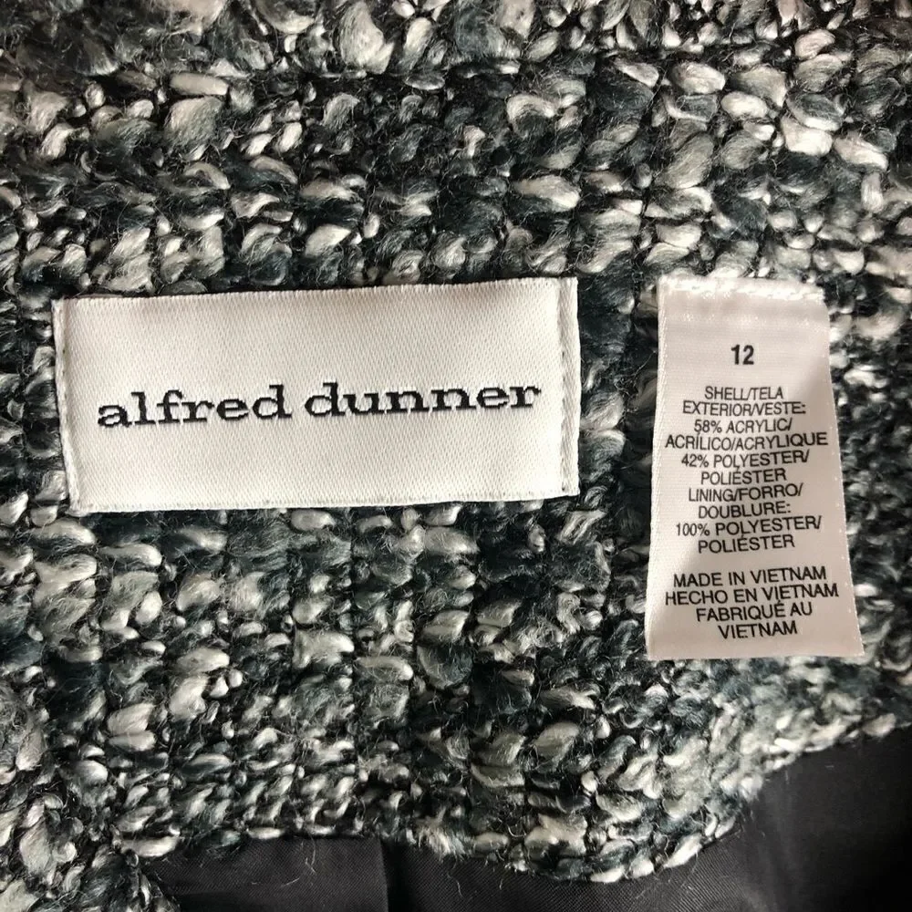 NWT Alfred Dunner Button Down Dress Jacket Size 12